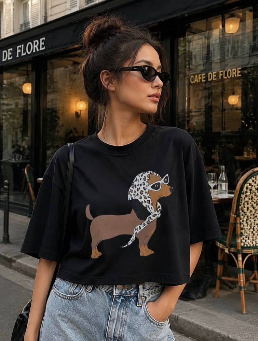 تیشرت کراپی جدید نخ پنبه