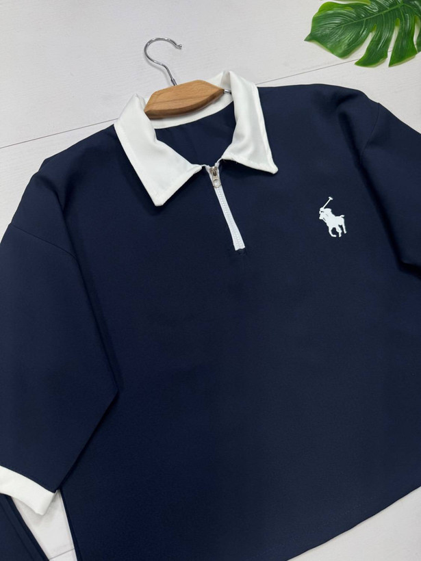 ست نیم زیپ polo ترند (پلوشرت شلوار)