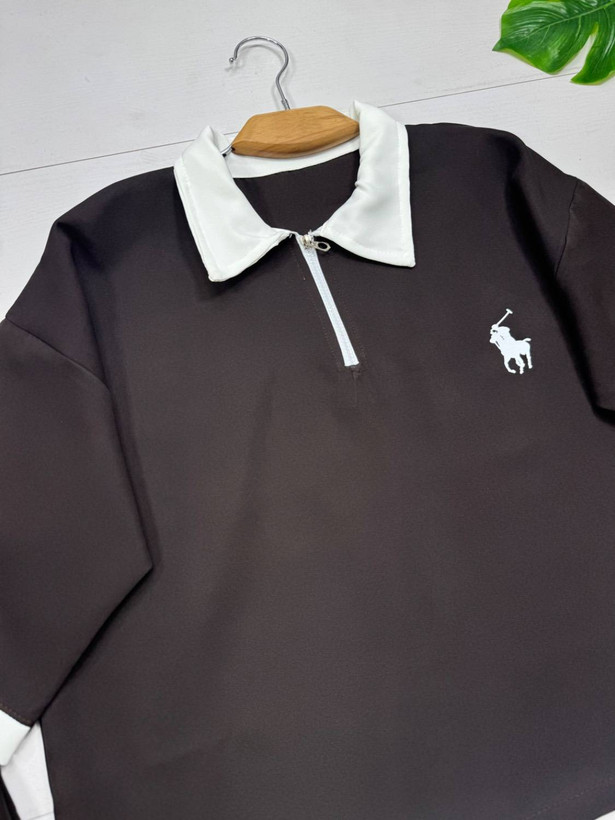 ست نیم زیپ polo ترند (پلوشرت شلوار)