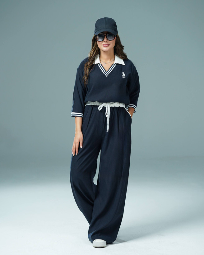 ست پلوشرت شلوار polo سیلک (وست شلوار)